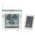 XTC-588C Solar operated fan ,Rechargeable Emergency Light fan with 14 inch blade & Radio